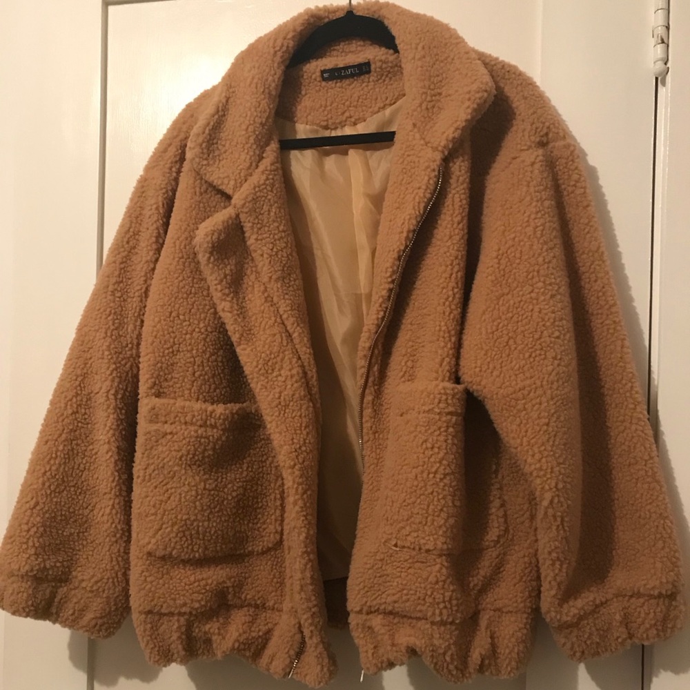 NEW Zaful Teddy Coat